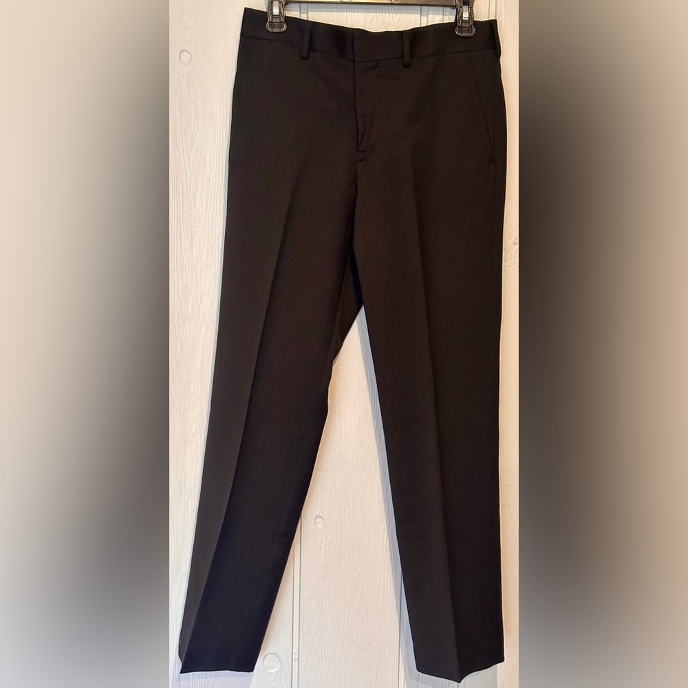 Express Producer Black Modern Fit Dress Pants